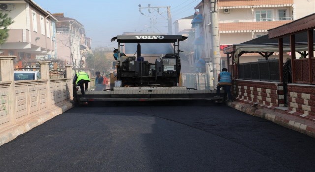 Çamlıtepeye sıcak asfalt yapıldı