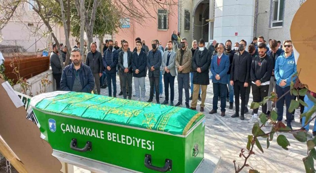 Çanakkalede denizde boğulan genç için cenaze töreni düzenlendi