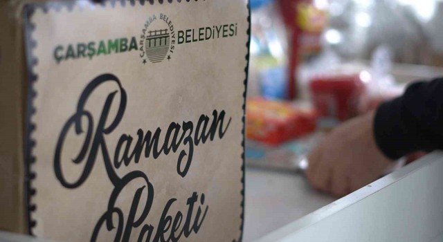 Çarşamba Belediyesinden 750 aileye market kartı, bin 300 aileye erzak yardımı