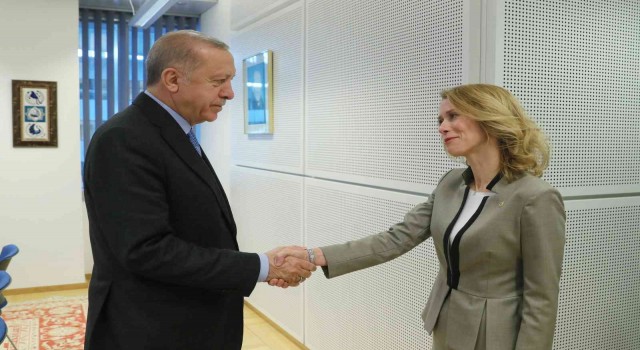 Cumhurbaşkanı Erdoğan, Estonya Başbakanı Kallas ile görüştü