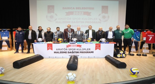 Darıca Belediyesinden amatör spor kulüplerine malzeme desteği