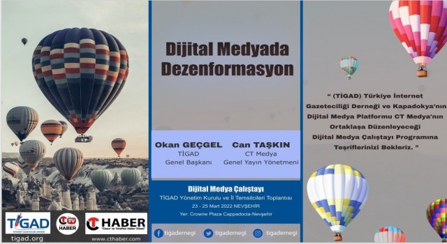 “Dijital Medyada Dezenformasyon” Çalıştayı Nevşehirde yapılacak