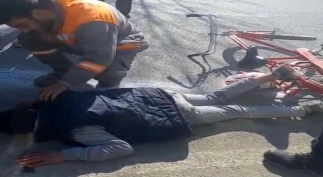(Düzeltme) Pikabın çarptığı bisikletli çocuk yaralandı