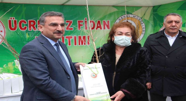 Elazığda üreticilere 6 bin 500 dut fidanı dağıtıldı