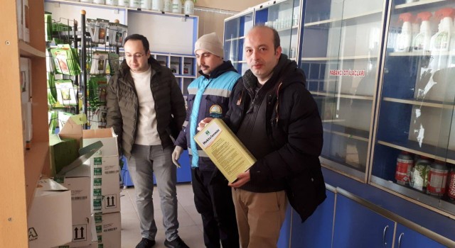 Emette bitki koruma ürünleri bayileri denetlendi