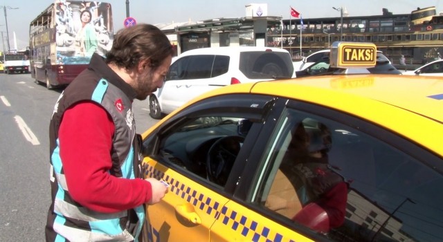 Eminönünden ticari taksilere ceza yağdı