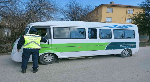 Ereğlide sivil jandarma trafik timleri görev başında