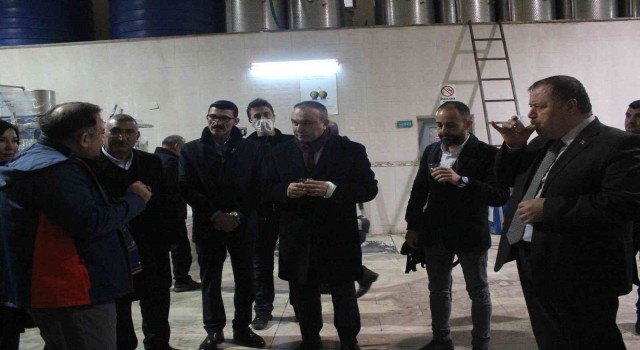 Gastronomi profesyonelleri Kiliste zeytinyağı fabrikalarını gezdi