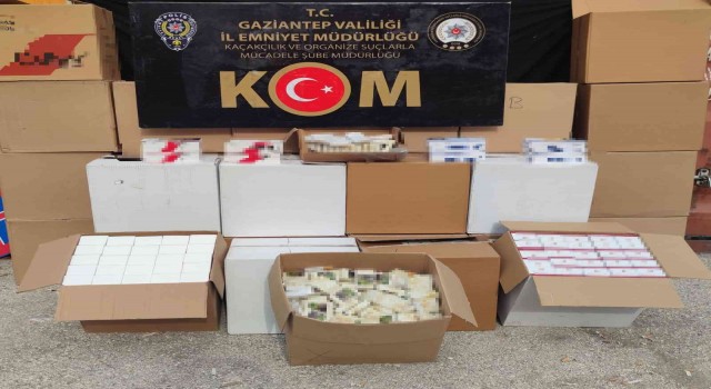 Gaziantepte kaçak makaron operasyonu