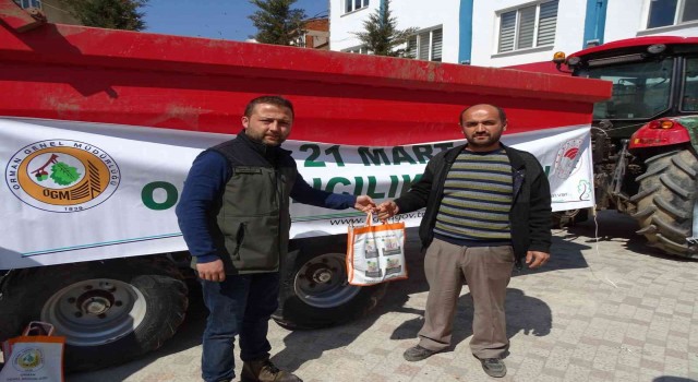 Hisarcıkta bin 500 fidan dağıtıldı