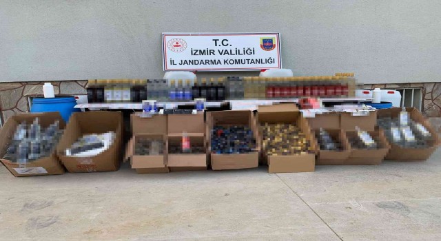 İzmirde sahte içki imalathanelerine baskında 7 gözaltı