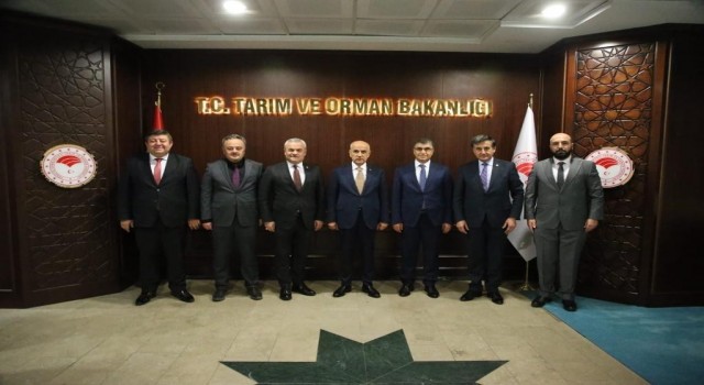 Karabük heyetinden Tarım Bakanına ziyaret