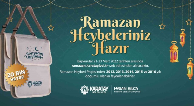 Karatay Belediyesinden çocuklara özel Ramazan heybesi