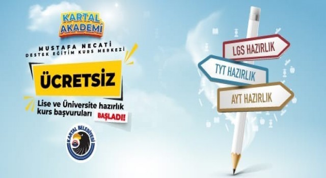 Kartal Belediyesinden lise ve üniversiteye hazırlanan öğrencilerin eğitimine destek