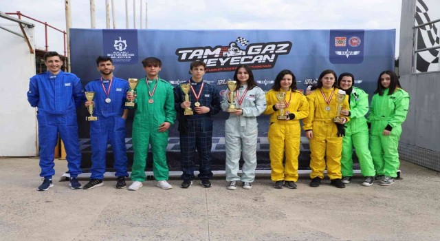 Karting Turnuvasında kupalar sahiplerini buldu