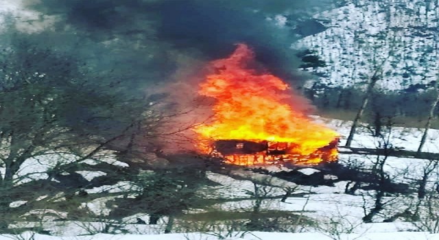 Kastamonuda ev yangını: 1 ölü, 1 yaralı