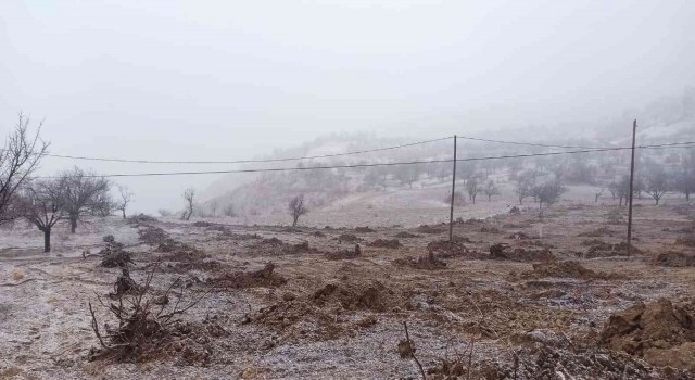 Kayısı bahçesinde çalışırken kara yakalandılar