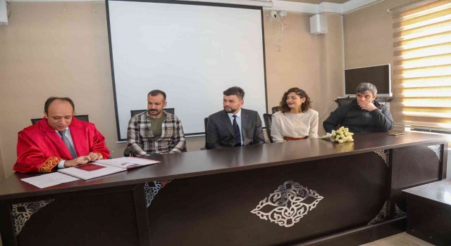 Kaymakam Solak polis memurunun nikâhını kıydı