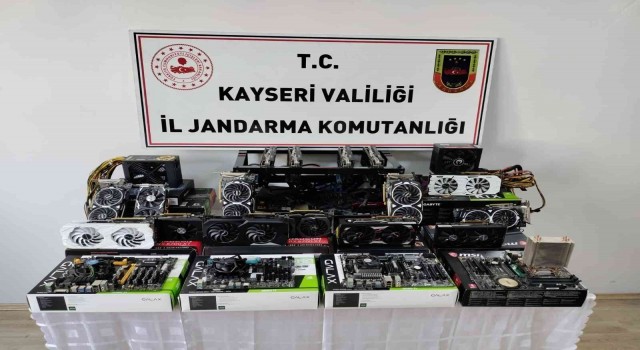 Kayseride kaçak kripto para üretimi yapan 2 kişi yakalandı