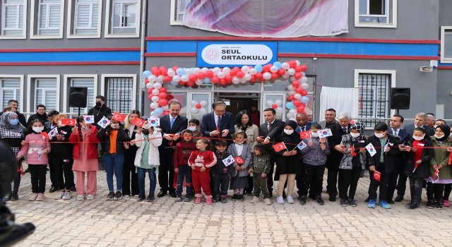 Kore Cumhuriyetince yaptırılan sağlık merkezi ve okulun açılışı yapıldı