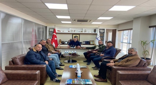 Kuşadası Gazeteciler Derneğinin yeni yönetiminden KUTOya nezaket ziyareti