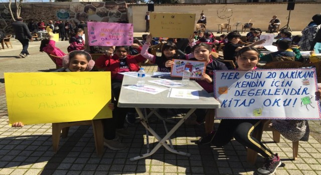 Kütüphane Haftasında kitap okundu
