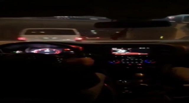 Maltepede makas atan sürücü o anları sosyal medyada paylaştı
