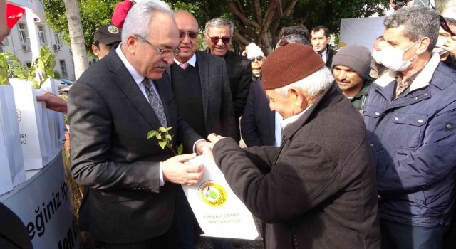 Manavgatta 10 bin 500 fidan dağıtıldı