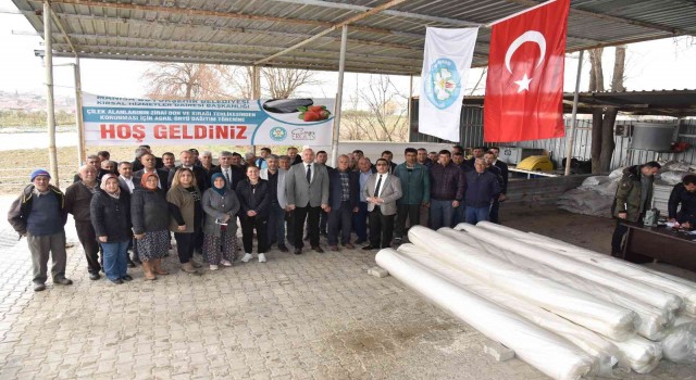 Manisa Büyükşehir Belediyesinden çilek üreticilerine destek