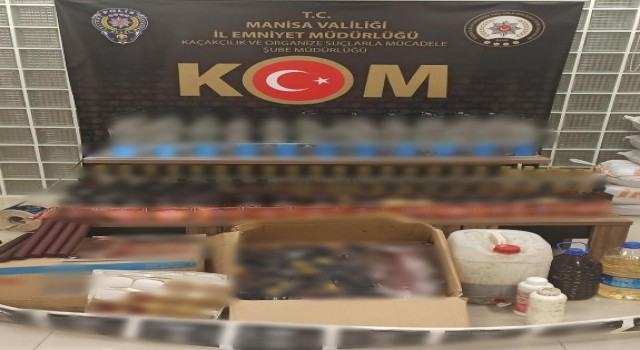 Manisada sahte içki operasyonu: 2 tutuklu