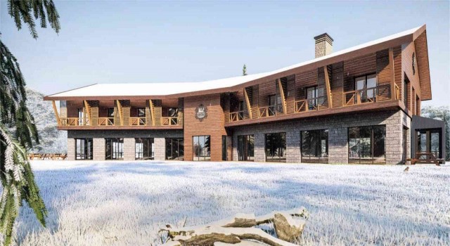 Murat Dağı Termal Kayak Merkezine Kayak Evi
