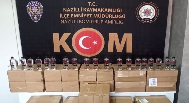 Nazillide 220 litre etil alkol ele geçirildi