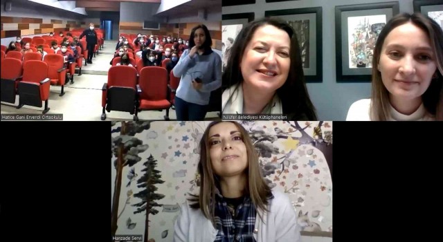 Nilüferde çocuklarla online kitap söyleşileri