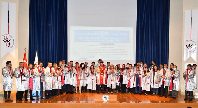 OKÜ’de Akademik Performans ve Biniş giydirme töreni yapıldı
