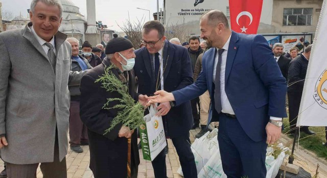 Orhanelide vatandaşlara 7 bin 600 adet fidan ücretsiz dağıtıldı