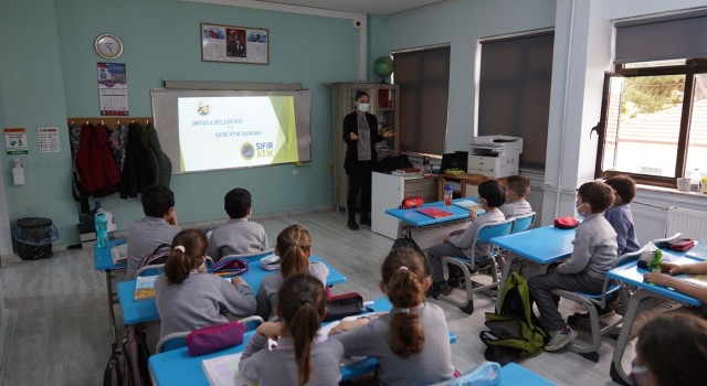 Ortacada öğrenciler sıfır atık konusunda bilinçlendiriliyor