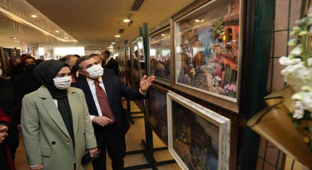 Rölyef ve boncuk sergisi açıldı