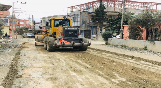 Samandağda üst yapı çalışmaları