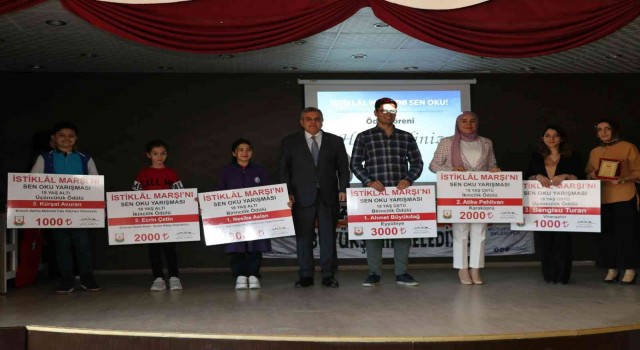 Şanlıurfada İstiklal Marşını Sen Oku yarışması düzenlendi