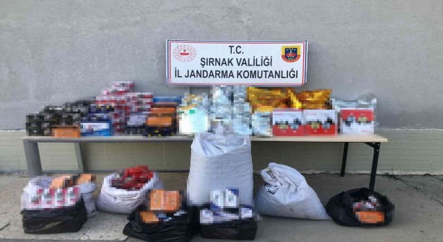 Şırnakta 10 bin paket kaçak sigara ele geçirildi: 65 gözaltı