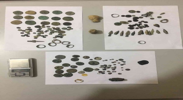 Tekirdağda 195 parça tarihi eser ele geçirildi