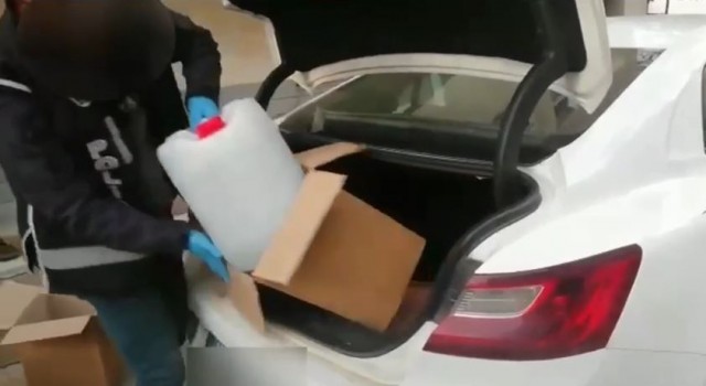 Tekirdağda sahte alkol operasyonu: 105 litre sahte ve etil alkol ele geçirildi