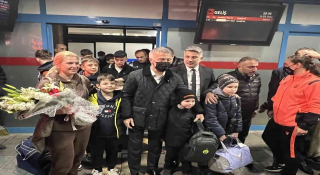 Ukraynalı sporcular Trabzona geldi