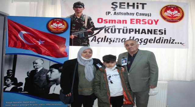 Vali Karadeniz Alaşehirde Şehit Osman Ersoy Kütüphanesini açtı