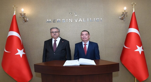 Vietnamın Ankara Büyükelçisi Don Son Hai, Vali Suyu ziyaret etti