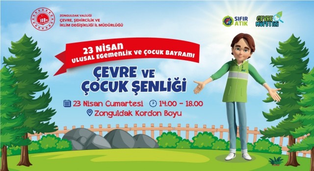 23 Nisanda çocuklara özel çevre şenliği