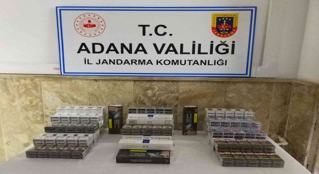 Adanada 280 bin lira değerinde kaçak makaron ele geçirildi