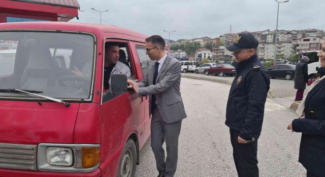 Alaplıda emniyet kemeri uygulaması yapıldı