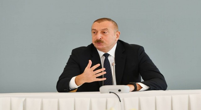 Aliyev: ”Cumhurbaşkanı Recep Tayyip Erdoğan ile imzaladığımız Şuşa Beyannamesi, kardeşliğimizin ve işbirliğimizin açık bir örneğidir”