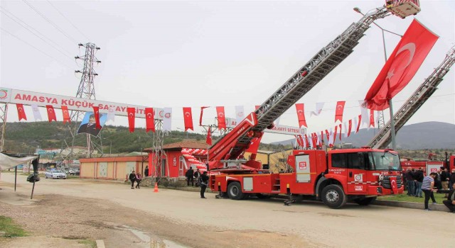 Amasyada sanayi sitesine itfaiye istasyonu açıldı